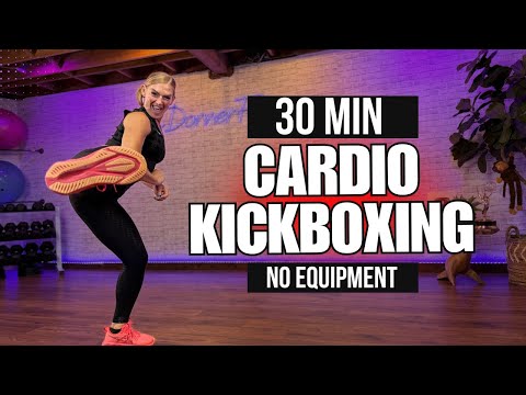 30 Min Cardio Kickboxing Workout | Punch, Kick & Burn Calories (No Equipment)