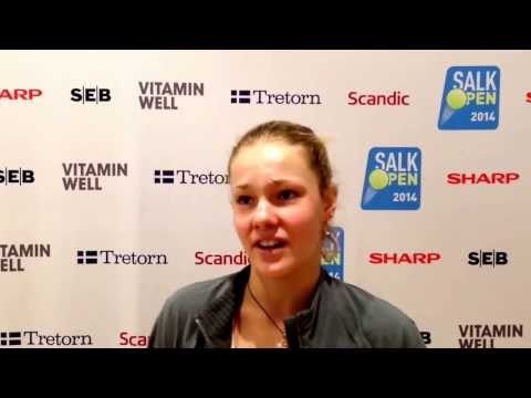 Sofya Zhuk segerintervju SALK Open ITF 2014