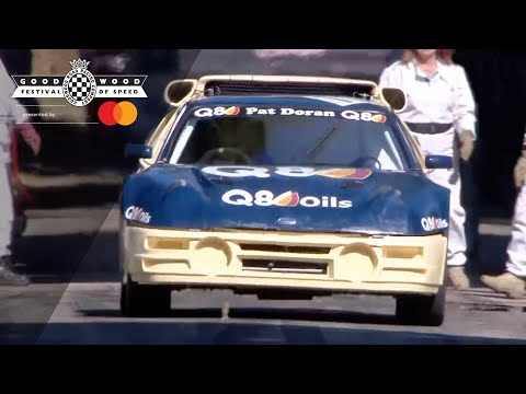 800hp WRX Ford RS200 hurled up Goodwood hill