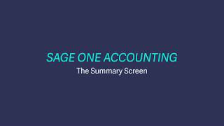 Sage Business Cloud Accounting video