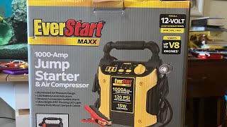 EVERSTART MAXX 1000 AMPS JUMP STARTER & AIR COMPRESSOR WITH USB PORTS