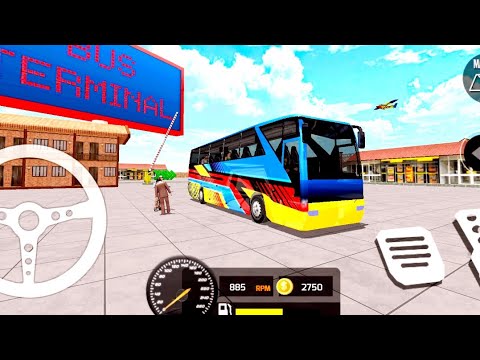 Mountain Hills Bus Driving - City Bus Simulator : Offroad Coach Bus Simulator Android gameplay