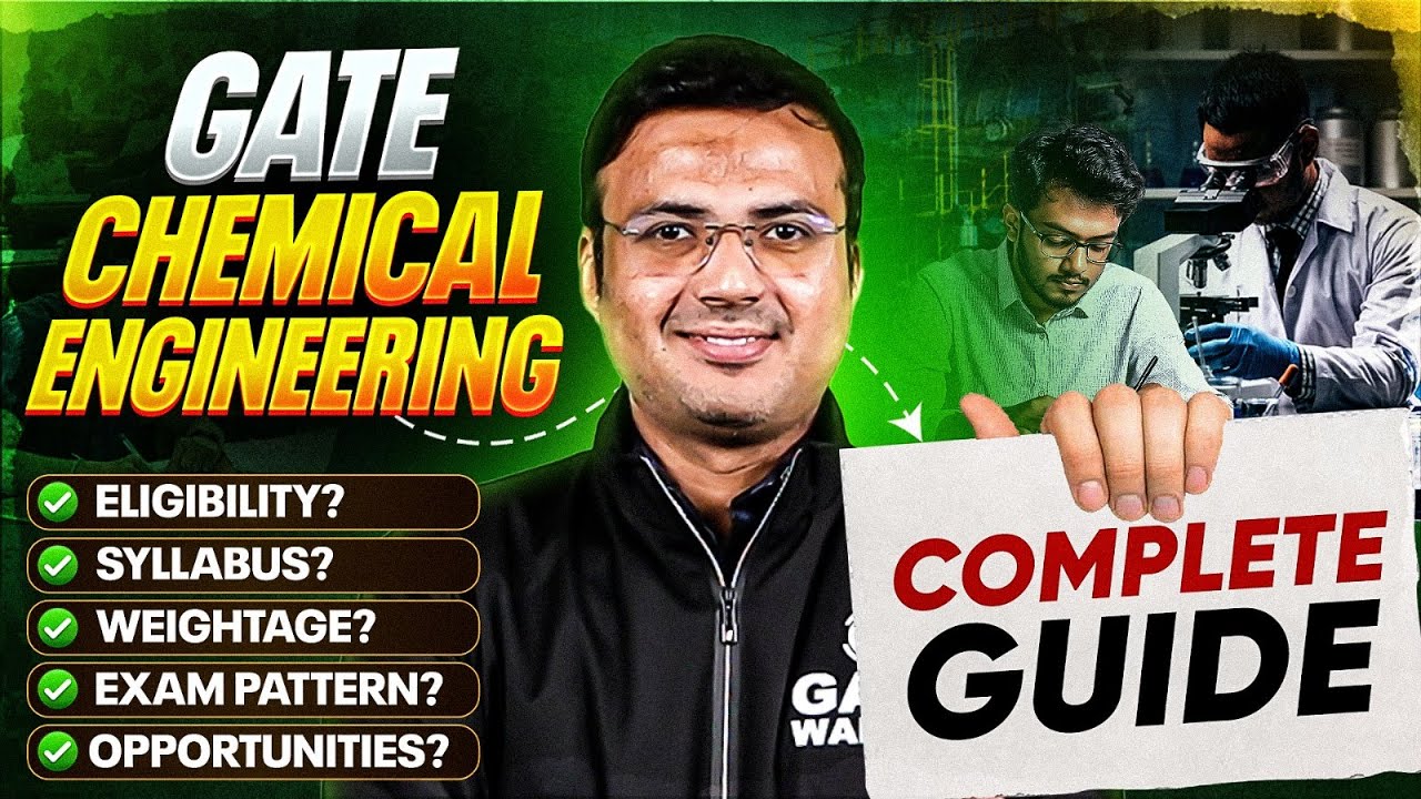 GATE 2026 Chemical Engineering | Eligibility, Syllabus, Weightage, Exam Pattern | Complete Details
