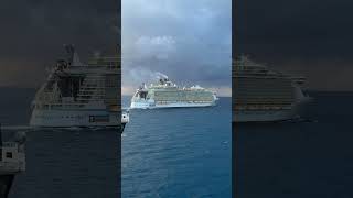 Oasis of the Seas heading out to Sea! #shorts #oasisoftheseas #cruiseship #royalcaribbean