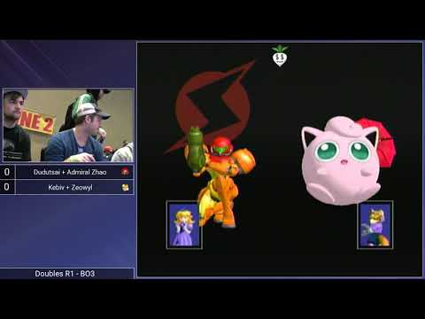 CT GamerCon 2 SSBM - Kebiv/Zeowyl (Blue) vs. Admiral Zhao/dudutsai (Red) - Melee Doubles WR1
