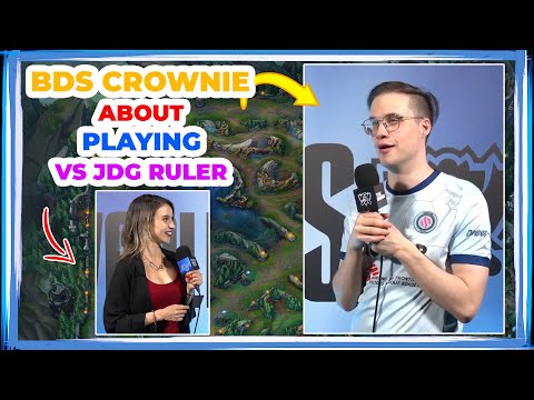 BDS CROWNIE About Playing vs JDG RULER 🤔