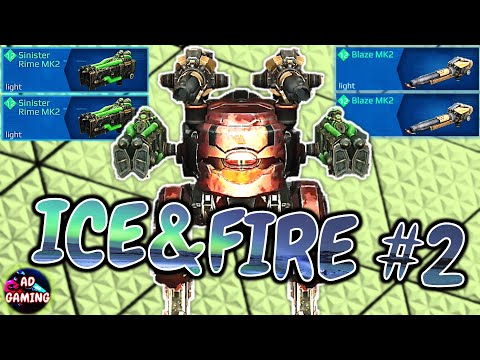 ICE AND FIRE #2 - BLITZ RIME BLAZE Gameplay - War Robots MK2 WR