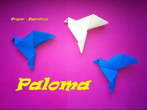 Origami - Papiroflexia. Paloma de la Paz