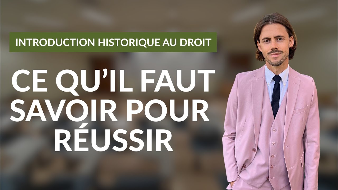 Introduction historique au droit (résumé, présentation et conseils pour réussir)