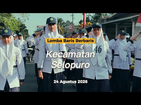 Baris Berbaris se Kecamatan Selopuro | MTsN 8 Blitar