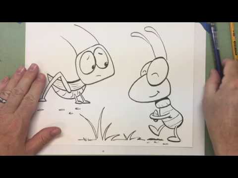 Draw Cartoons with Dave McDonald: #46 "The Ant & the...