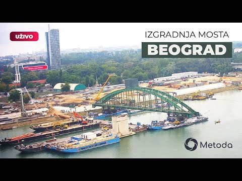 Beograd uzivo - Izgradnja novog Savskog mosta