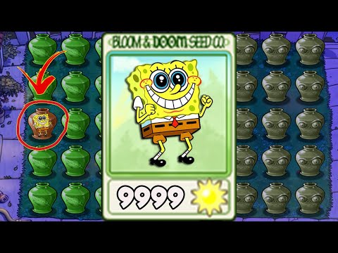 Vasebreaker Endless | 100% REPEATER Spongebob Plant - Plants vs Mod Spongebob