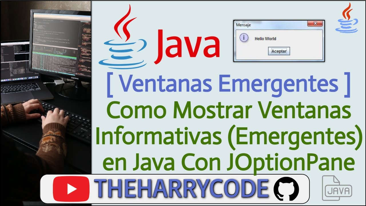 Curso de Java | JOptionPane | Como Mostrar Ventanas Informativas (Emergentes) en Java