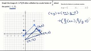 Dilating algebraically about a point | Geometry (TX TEKS) | Khan Academy