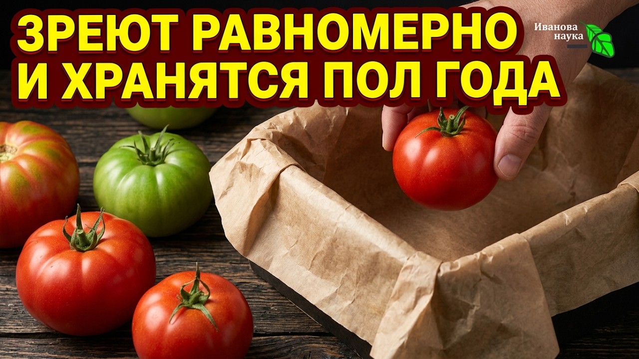 🔥 ТОМАТЫ ЛЕЖАТ ДО НОВОГО ГОДА! Вот почему дозаривать в темноте лучше (но ест?