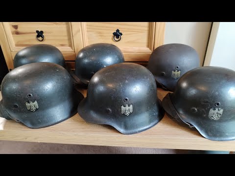 WW2 German Wehrmacht steel helmets, our Heer helmet collection so far