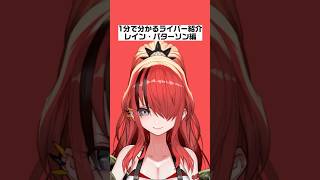 1分で分かるライバー紹介レイン・パターソン編【にじさんじ/にじさんじ切り抜き/レイン・パターソン/レイン・パターソン切り抜き/雑学/にじさんじ雑学/エデン組/エデン組雑学】