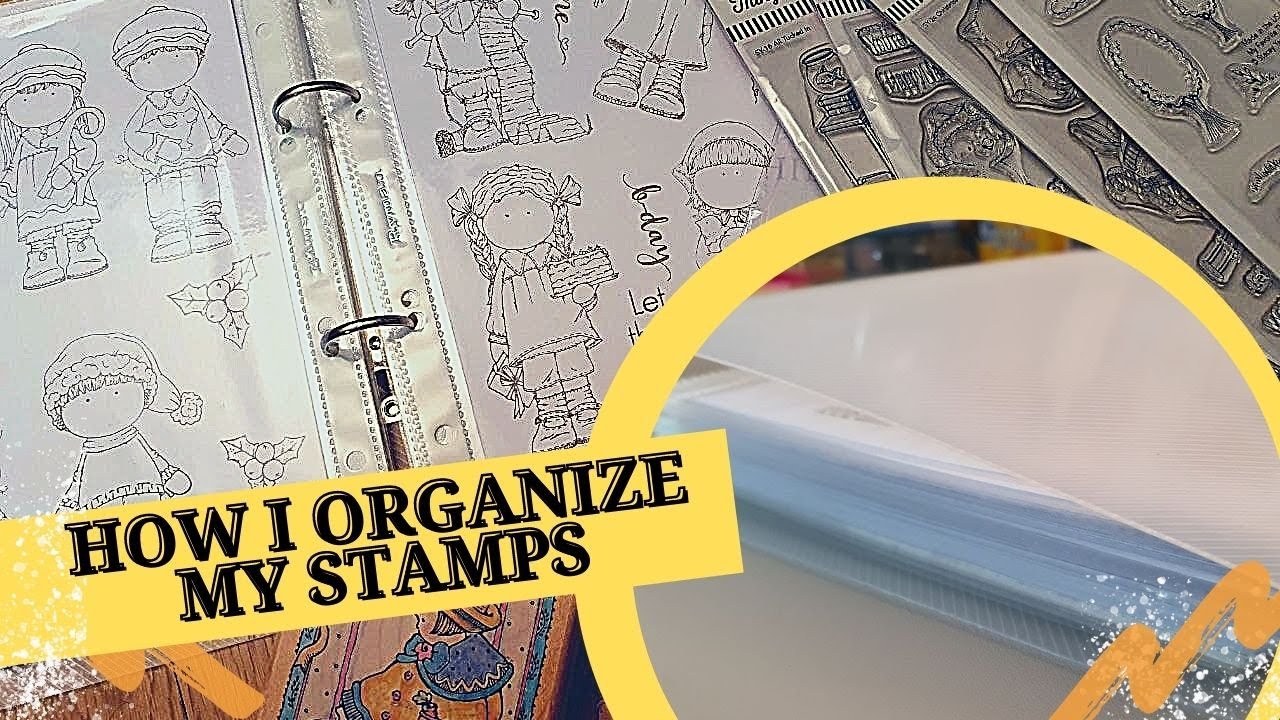 Organizing my stamp collection - Clear stamps, Rubber stamps and Wood stamps.
