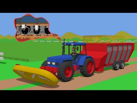 #Farmer mowing field of grass - Food for cows | Rolnik kosi trawe | Traktor Jedzenie dla Krów