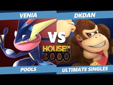 Smash Ultimate Tournament - Venia (Greninja) Vs. DKDan (Donkey Kong) SSBU Xeno 154 Pools