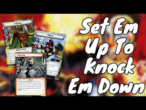 Marvel Champions 2 Handed Play: Vision + Nova vs. Expert Ultron