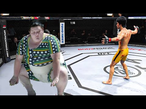 Bruce Lee vs Asian Sumo ( EA Sports UFC 4 ) wwe mma