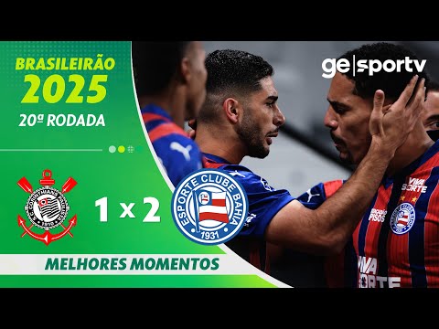 Gols e lances de Corinthians x Bahia