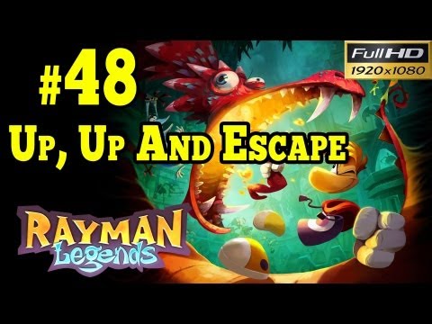Rayman Legends Walkthrough - Olympus Maximus Part 48 Up, Up And Escape 1080p