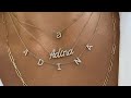 Adina's Jewels Gothic Initial Necklace