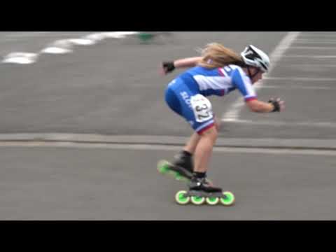 200m TT Qualification Junior ladies  Euridika Movcanova (European Championships Inline Skating 2018)