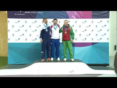 Interview 10m Air Rifle Men - ISSF World Cup in all events 2012, London (GBR)