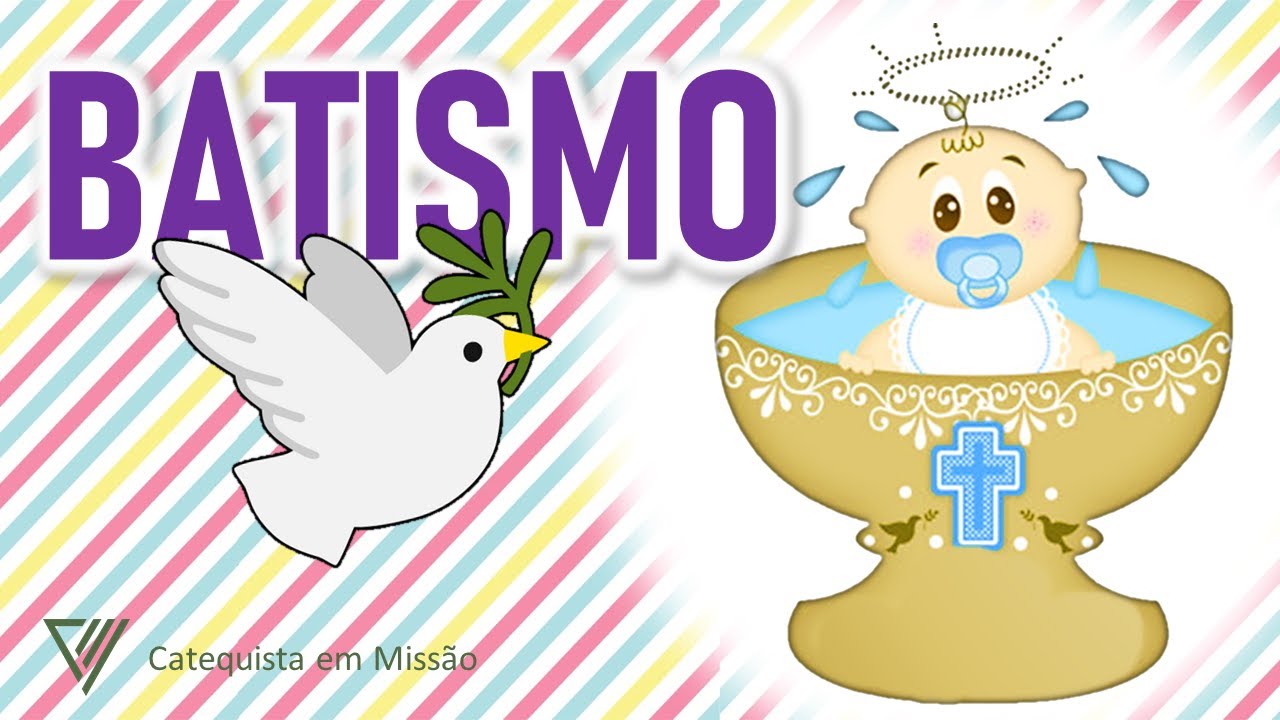 Batismo | Desenho Bíblico | Catequese Animada