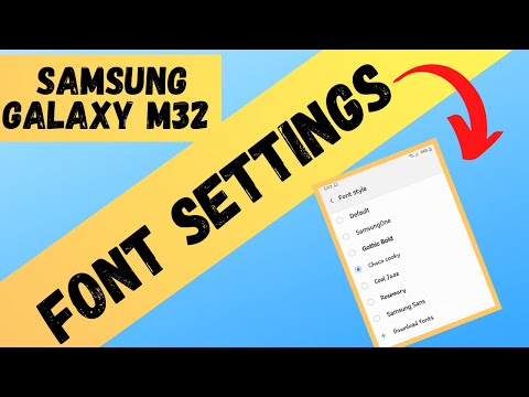Samsung M32 Home Screen Font Settings
