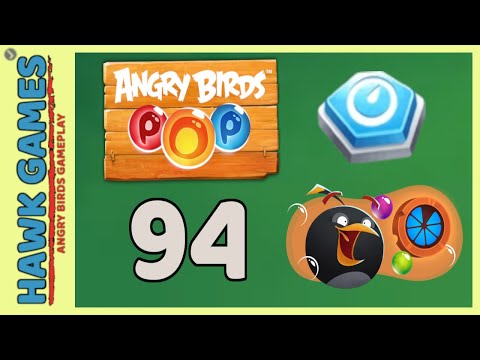 Angry Birds Stella POP Bubble Shooter Level 94 - Walkthrough, No Boosters
