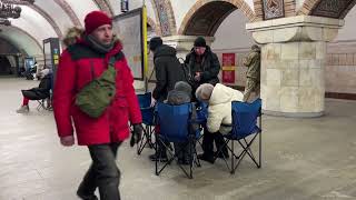 Kiev, Ukraine Under Fire: Chaos in Kiev as Residents Seek Shelter in Subway Stations