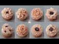 8 Design Flower CupcakesTutorial For Beginners Wilton Nozzle 104