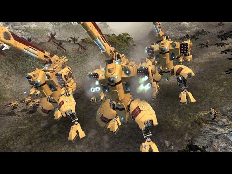 Unification Mod | TAU Empire vs Orks! - Epic survival battle / Warhammer 40K: Dawn of War: Soulstorm