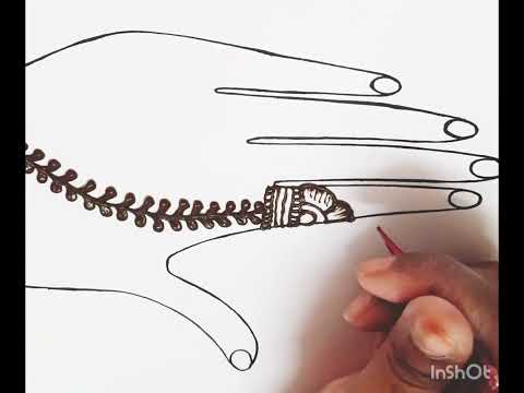 Simple back hand mehndi design | henna design | Zakia's mehndi #viral #trending #viralvideo