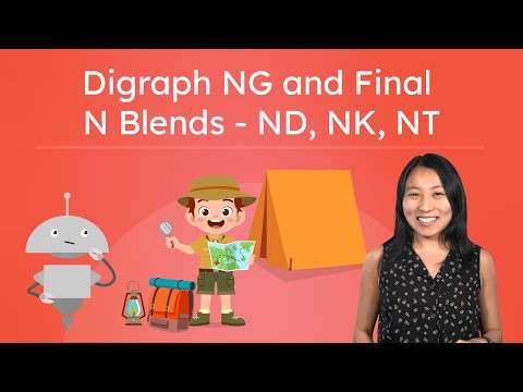 Digraph NG and Final N Blends - ND, NK, NT, NG - Read Words With Final Blends
