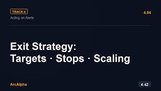 Exit Strategy: Using Suggested Targets & Stops
