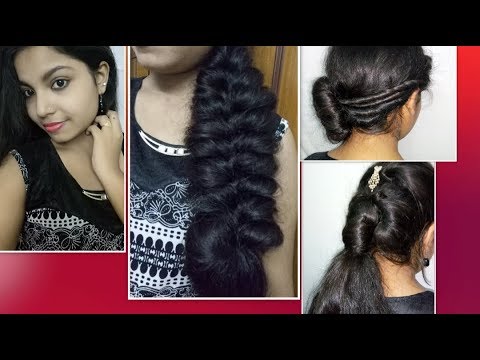 3 DIWALI easy HAIRSTYLES 2017 / BEST EVER EASY HAIRSTYLES / sneha with you Video