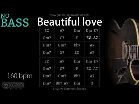 Beautiful Love _ NO BASS (Jazz/Swing feel) 160 bpm : Backing Track