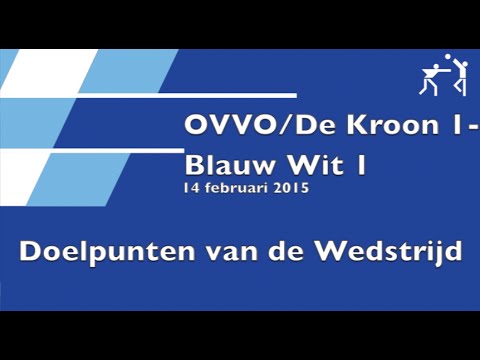 OVVO/De Kroon 1 - Blauw Wit 1 - Doelpunten