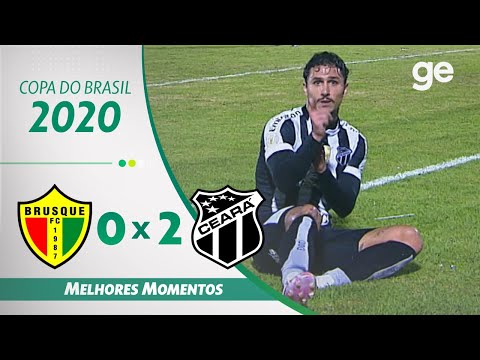 Gols e lances de Brusque x Ceará