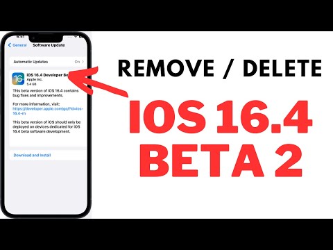 How To Remove iOS 16.4 Beta 2 !! Delete iOS 16.4 Beta 2 From iPhone And iPad