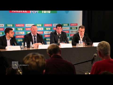 Persconferentie KNVB bekerfinale met Ron Jans en Bram van Polen