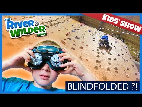 KIDS INDOOR ROCK CLIMBING BLINDFOLDED
