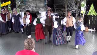 preview picture of video 'Folk dance - Engelska för tre par på Postbacken i Borgå / Porvoo 13.07. 2013'