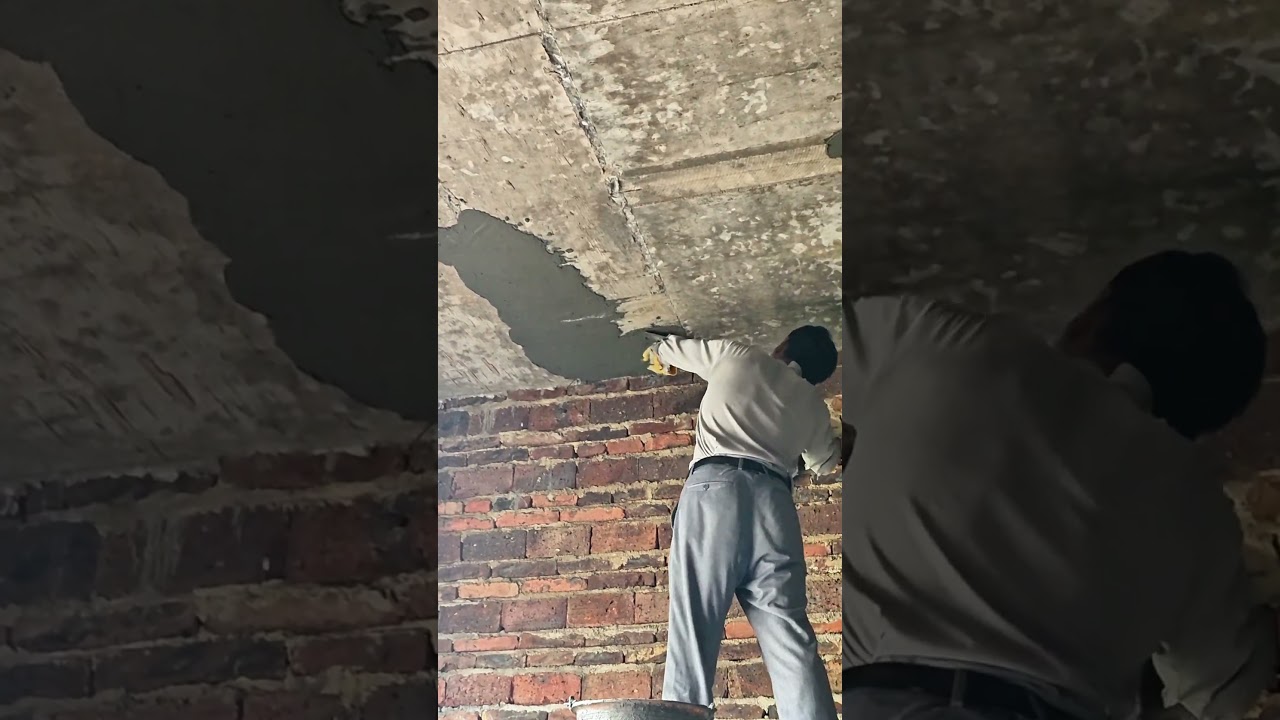 Smooth plastering construction for ceilings